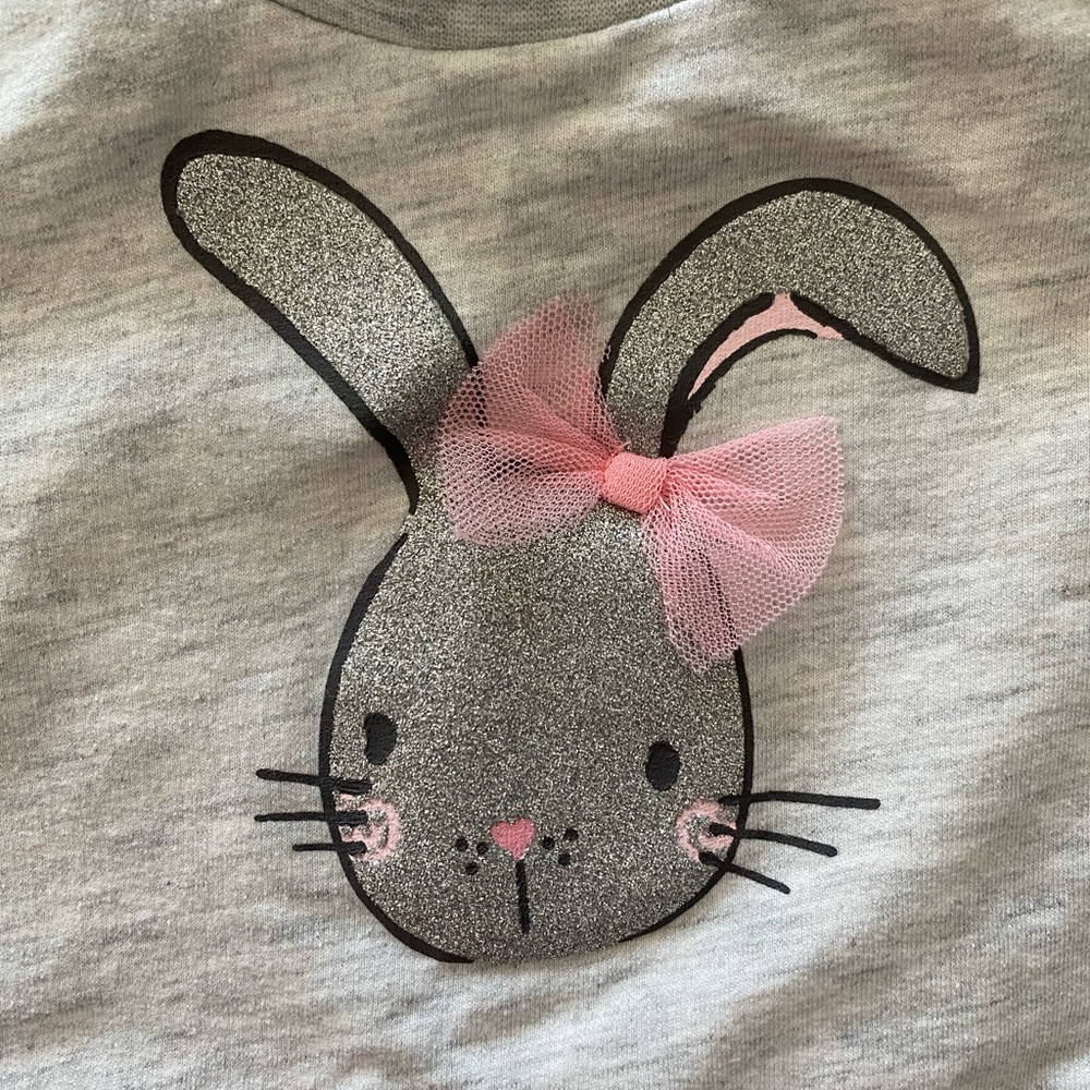 Baby girl bunny sweatshirt - Picture 2 of 5